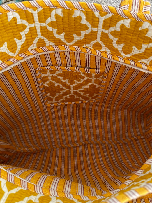 Boxy Tote Bag with Zip
