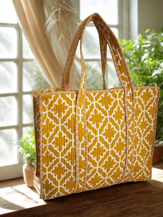 Boxy Tote Bag with Zip