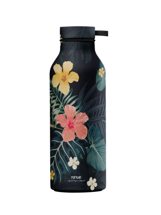 Midnight Bloom Themal Steel Bottle